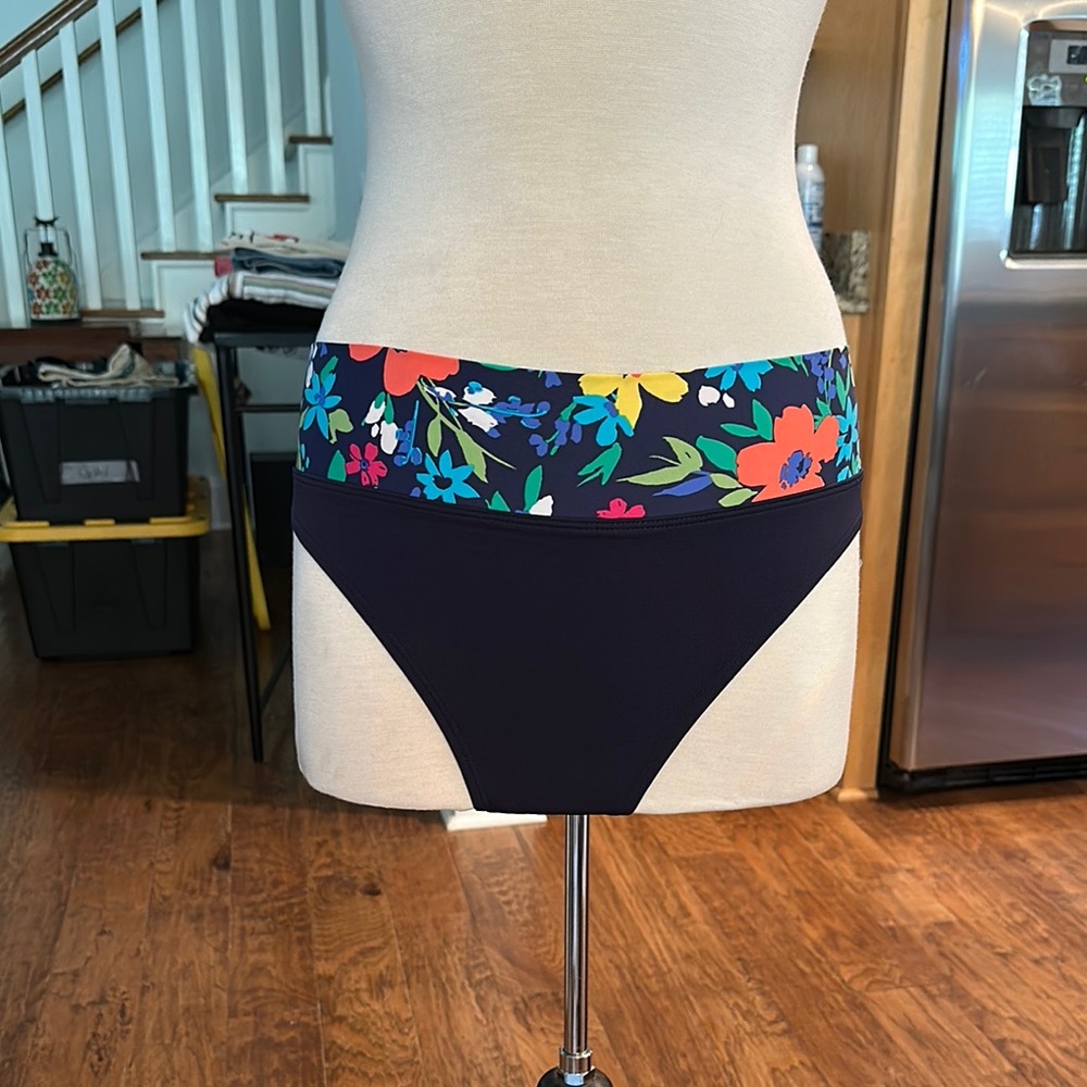 Floral High-Waisted Bikini Bottom